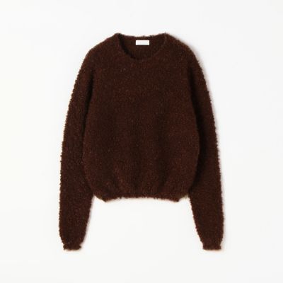カールモヘヤカシミヤシルク　クルーネックプルオーバー