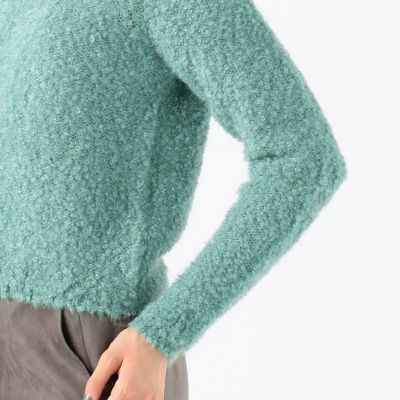 カールモヘヤカシミヤシルク　クルーネックプルオーバー