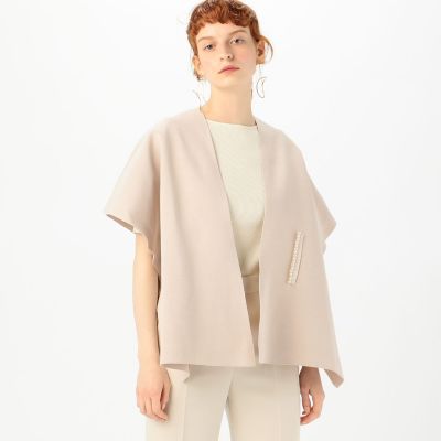 パールコンビ ケープカーディガン | maison TOMORROWLAND/メゾン