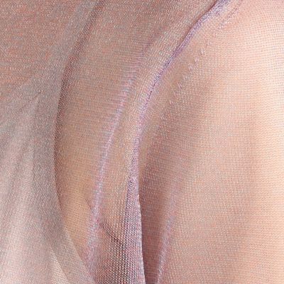 シースルーポリエステル　クルーネックプルオーバー