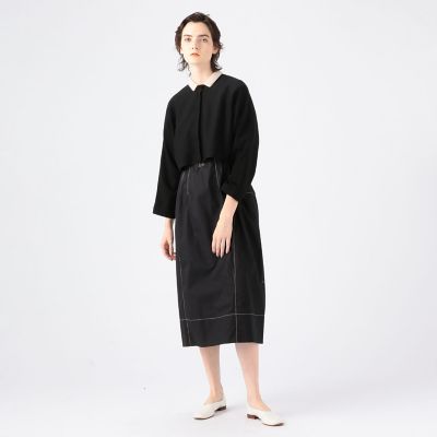 ウールポリエステル　パールカラーショートカーディガン