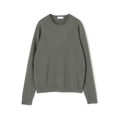 カシミヤシルクスムース　クルーネックプルオーバー