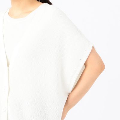 コットンポリエステルリリヤーン　Ｖネックベスト