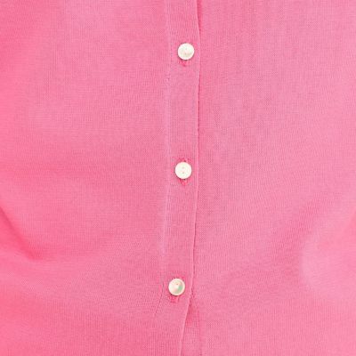 ハイゲージコットン　クルーネックカーディガン