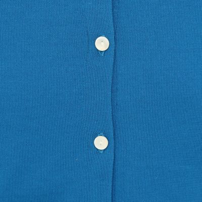 ハイゲージコットン　クルーネックカーディガン