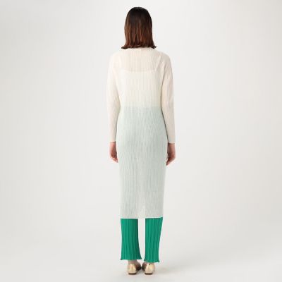 ペーパーストレッチ　ロングカーディガン