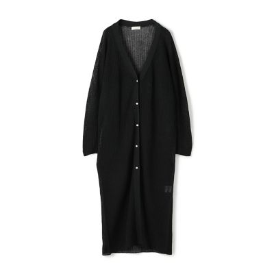 ペーパーストレッチ　ロングカーディガン