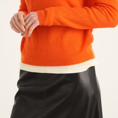 カシミヤ　クルーネックプルオーバー