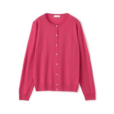 スーパーファインウール クルーネックカーディガン | maison