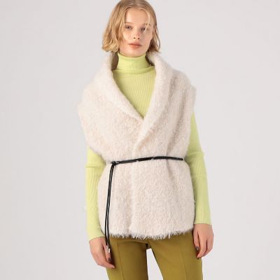 ミックスファー ショールカラージレ | maison TOMORROWLAND/メゾン