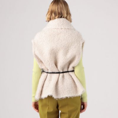 ミックスファー ショールカラージレ | maison TOMORROWLAND/メゾン