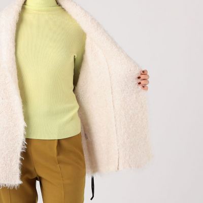 ミックスファー ショールカラージレ | maison TOMORROWLAND/メゾン