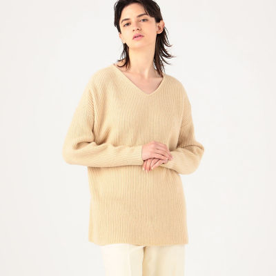 ウールセーブルカシミヤ Vネックプルオーバー | maison TOMORROWLAND