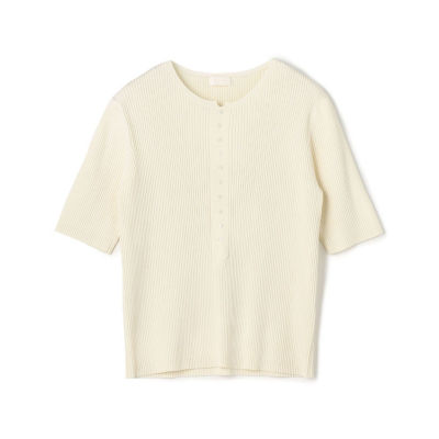 ＜maison TOMORROWLAND＞ハイストレッチリブ　クルーネックプルオーバー