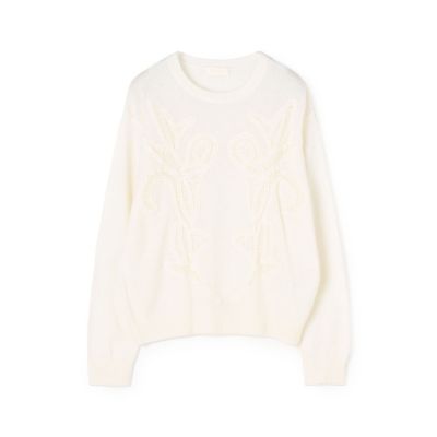 ＜maison TOMORROWLAND＞バテンレース　クルーネックプルオーバー