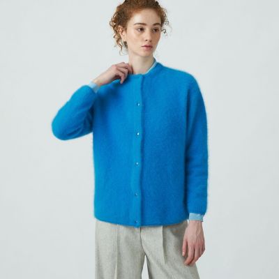 フラッフィーヤーン クルーネックカーディガン | maison TOMORROWLAND  