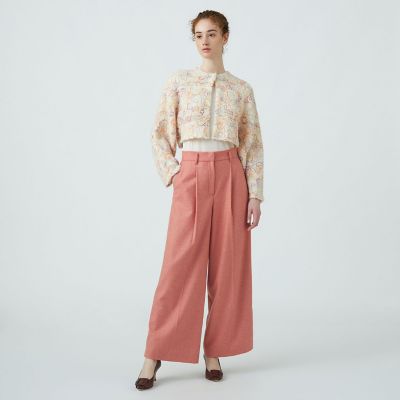 Ballsey エンブロイダリーブークレー ショートカーディガン エンブロイダリーブークレー ショートカーディガン | maison