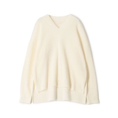 ＜maison TOMORROWLAND＞リンクスリブライト　Ｖネックプルオーバー
