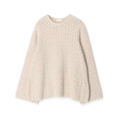 ＜maison TOMORROWLAND＞Ｃａｓｈｍｅｒｅ　Ｃｏｌｌｅｃｔｉｏｎ　フレアスリーブプルオーバー