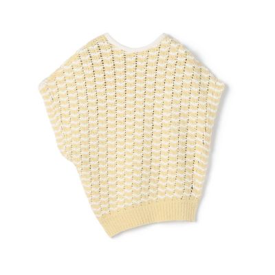 ＜maison TOMORROWLAND＞ダイアゴナルボーダー　アシンメトリープルオーバー