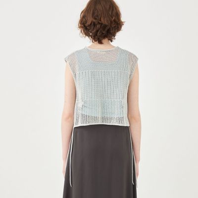 コットンナイロンコイル　ショートベスト