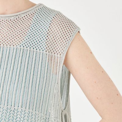コットンナイロンコイル　ショートベスト