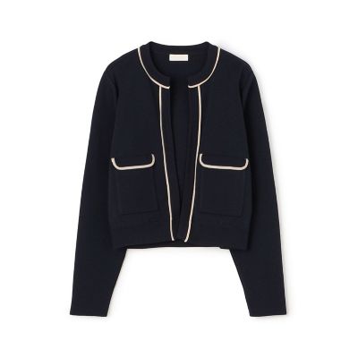 ミラノリブ クルーネックカーディガン | maison TOMORROWLAND/メゾン