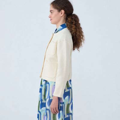 ballsey☆コットンポリエステル ダブルフェイス 4ポケット カーディガン コットンポリエステルダブルフェイス 4ポケットカーディガン