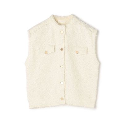 25ss Ballsey ミックスツイード クルーネックベスト ミックスツイード クルーネックベスト | maison TOMORROWLAND/メゾン