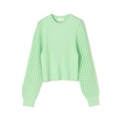 ＜maison TOMORROWLAND＞レーヨンストレッチ　クルーネックプルオーバー