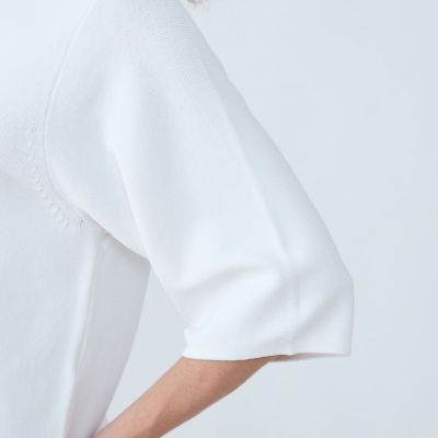 レーヨンストレッチ　ワイドスリーブプルオーバー