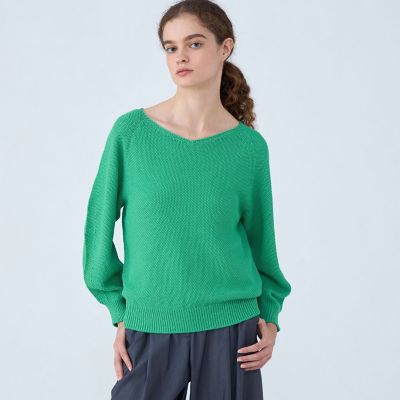 Theory Vネックプルオーバーニット モスグリーン Theory - Theory Vネックプルオーバーニット モスグリーンの通販 by yu