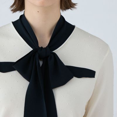 CELINE ボウタイ ストレッチ プルオーバー トップス CELINE ボウタイ ストレッチ プルオーバー トップス｜Yahoo