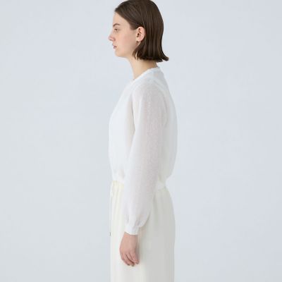 Ballsey 25SS ダブルフェイスノット クルーネックカーディガン ダブルフェイスノット クルーネックカーディガン | maison