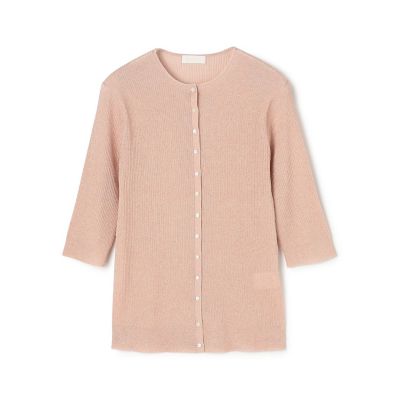 ＜maison TOMORROWLAND＞マーセライズドコットン　クルーネックカーディガン