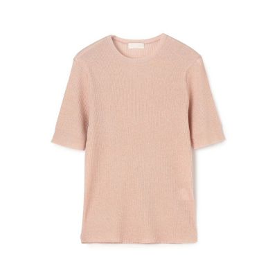 マーセライズドコットン クルーネックプルオーバー | maison