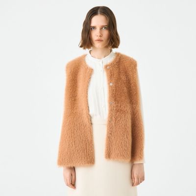 フェザーヤーン ペプラムベスト | maison TOMORROWLAND/メゾン