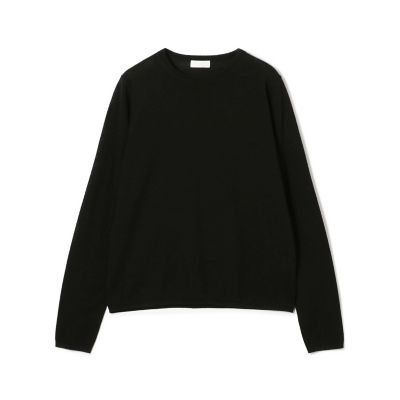【送料無料】maison TOMORROWLAND/メゾン トゥモローランド シルケットウール クルーネックプルオーバー 19ブラック トップス【三越伊勢丹/公式】