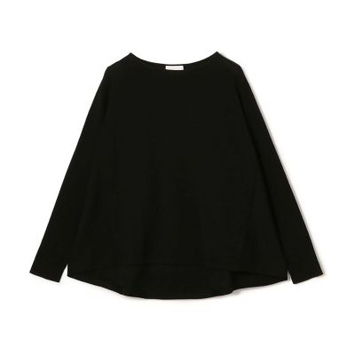 【送料無料】maison TOMORROWLAND/メゾン トゥモローランド シルケットウール ワイドプルオーバー 19ブラック トップス【三越伊勢丹/公式】