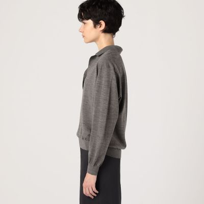【美品】Mackintosh0002 ウールコットン プルオーバージャケット シルケットウール オープンカラープルオーバー | maison