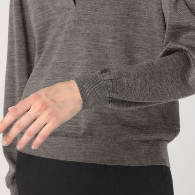 シルケットウール オープンカラープルオーバー | maison TOMORROWLAND