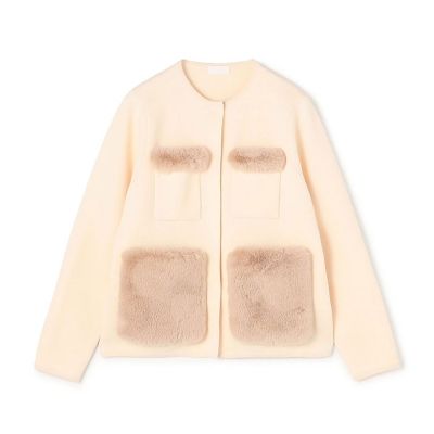 【送料無料】maison TOMORROWLAND/メゾン トゥモローランド ウールポリエステルミラノリブ 4ポケットカーディガン 11ホワイト トップス【三越伊勢丹/公式】