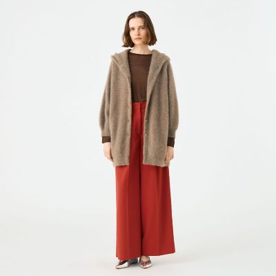 【新品タグ付】TOMORROWLAND ロングカーディガン セール】 ウールツイード バルマカーンコート FOX TWEED