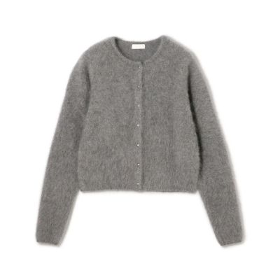 【送料無料】maison TOMORROWLAND/メゾン トゥモローランド フラッフィーヤーン クルーネックカーディガン 15グレー トップス【三越伊勢丹/公式】