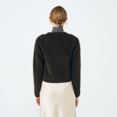 フラッフィーヤーン クルーネックカーディガン | maison TOMORROWLAND