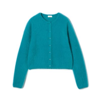 【送料無料】maison TOMORROWLAND/メゾン トゥモローランド フラッフィーヤーン クルーネックカーディガン 67ダークブルー トップス【三越伊勢丹/公式】