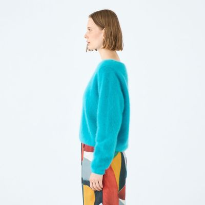 フラッフィーヤーン Vネックプルオーバー | maison TOMORROWLAND