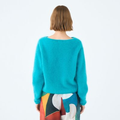 新品　トゥモローランド　フラッフィーヤーン Vネックプルオーバー　ニット TOMORROWLAND / トゥモローランド フラッフィーヤーン Vネックプル