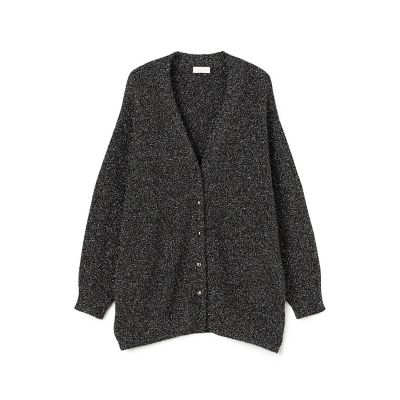 ＜maison TOMORROWLAND＞メタリックブークレー　Ｖネックカーディガン