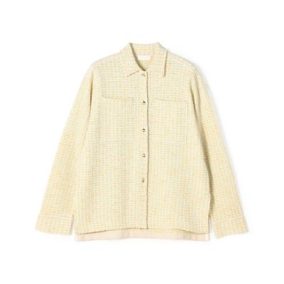 ＜maison TOMORROWLAND＞ミックスツイード　シャツブルゾン